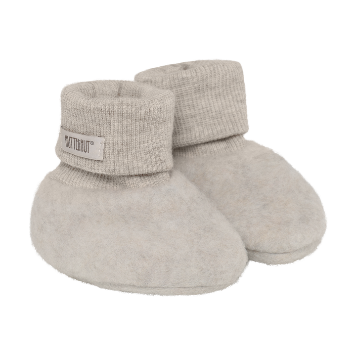 Footies Wool Fleece  Camel Melange