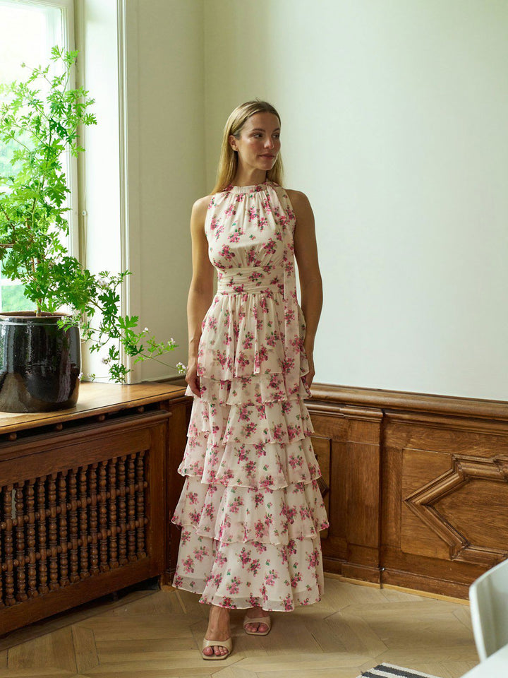 Marli Amazing Chiffon Rose Dress  Rose