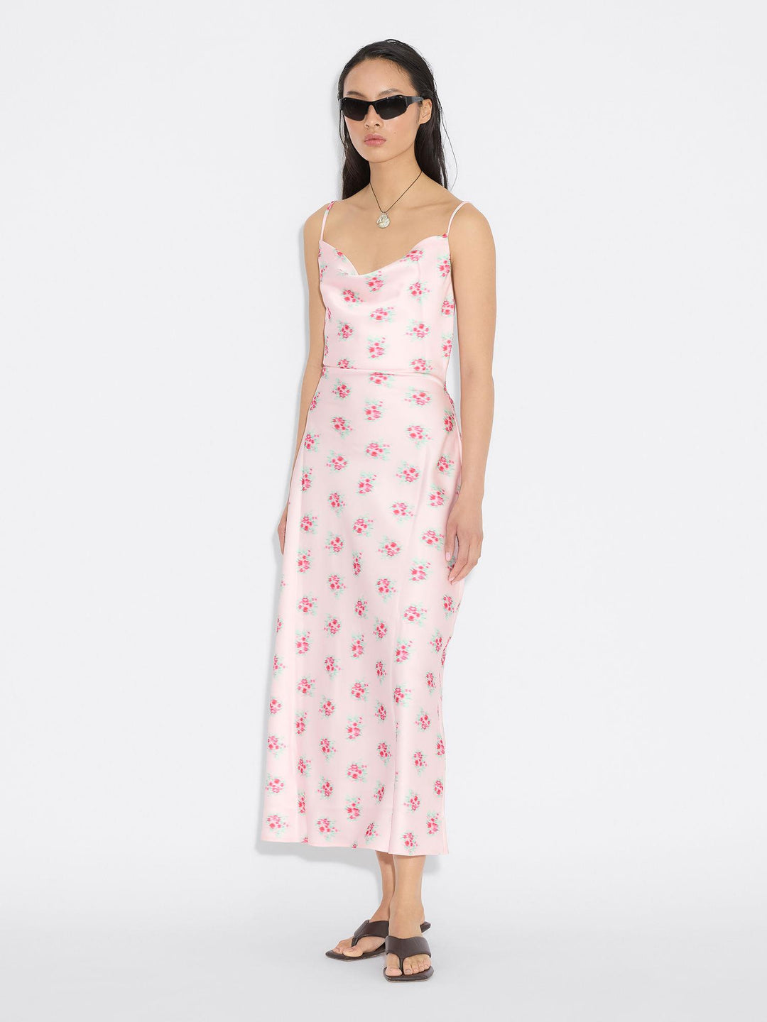 Eila Print Dress  Lt. Pink Mix