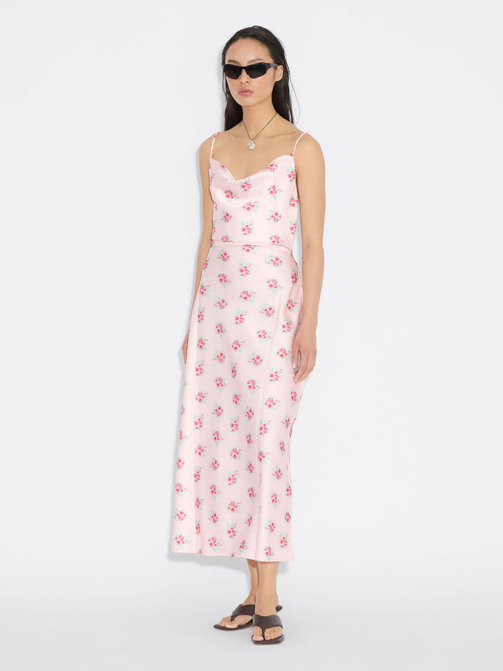 Eila Print Dress  Lt. Pink Mix