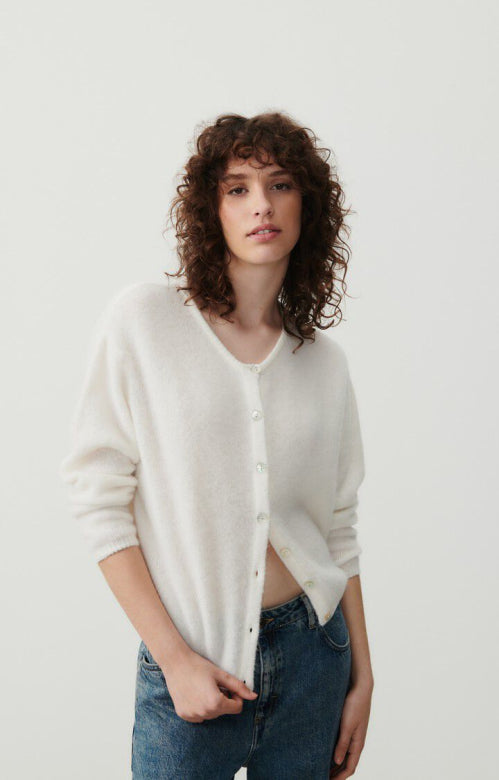VITOW CARDIGAN  Blanc
