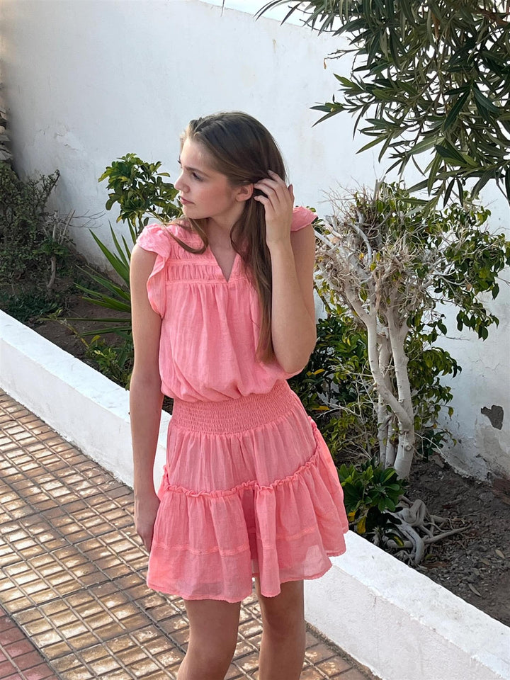 Milena dress  Coral