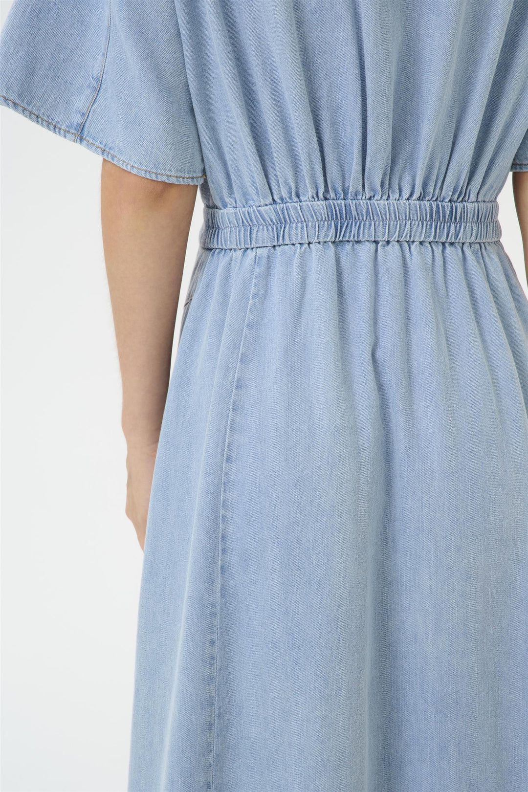 GZsauda SS long dress  Light Blue Washed