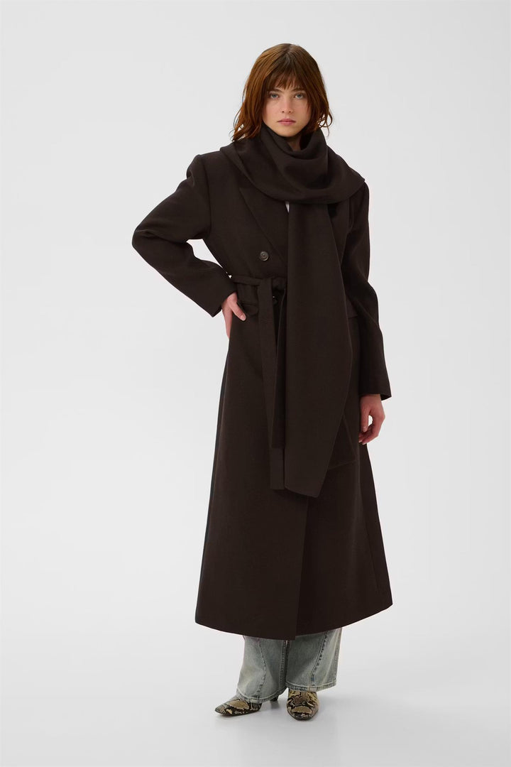 Gzvenja Long Coat  Ganache