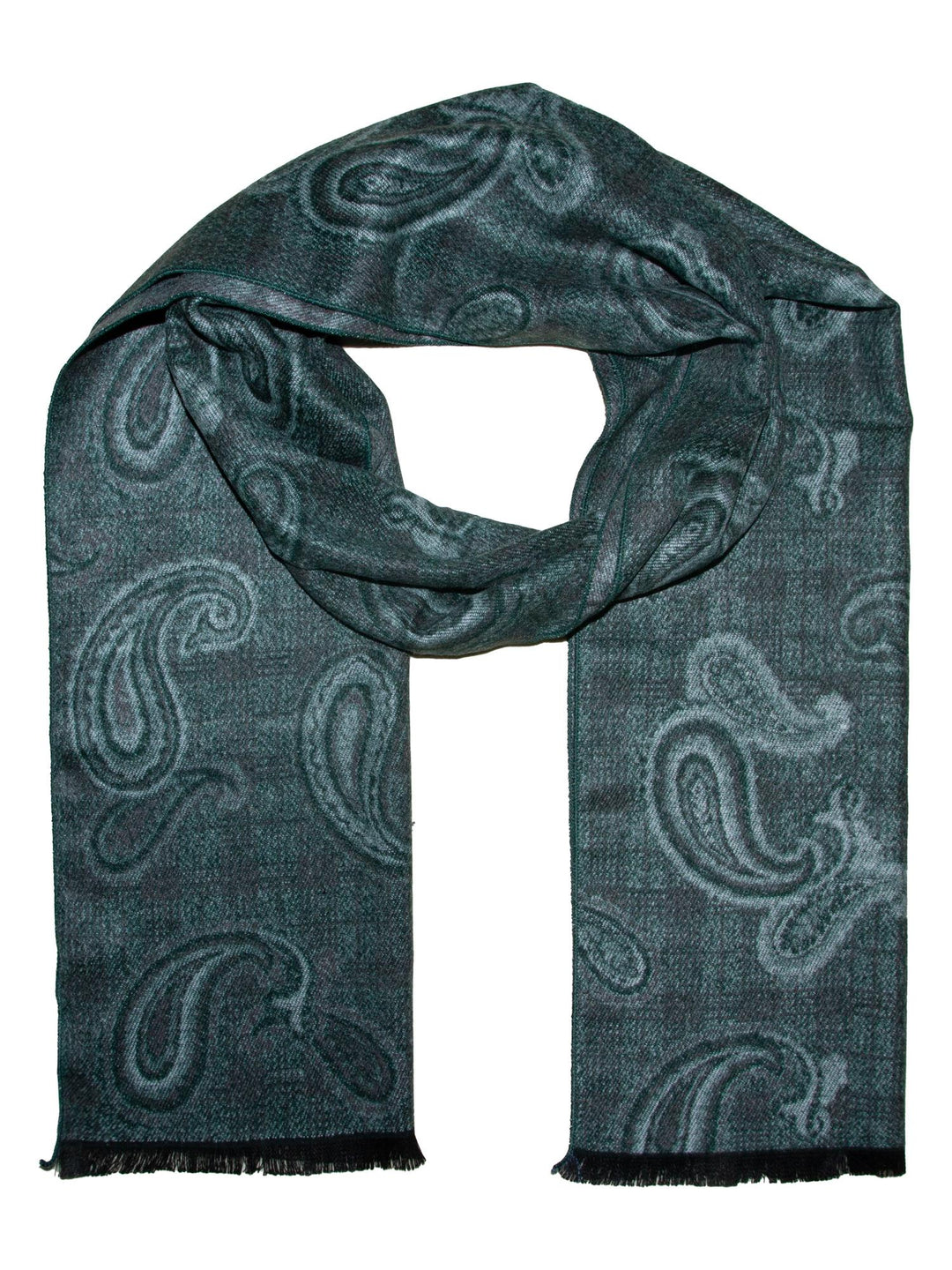 Skjerf herre paisley 35x180  Grønn