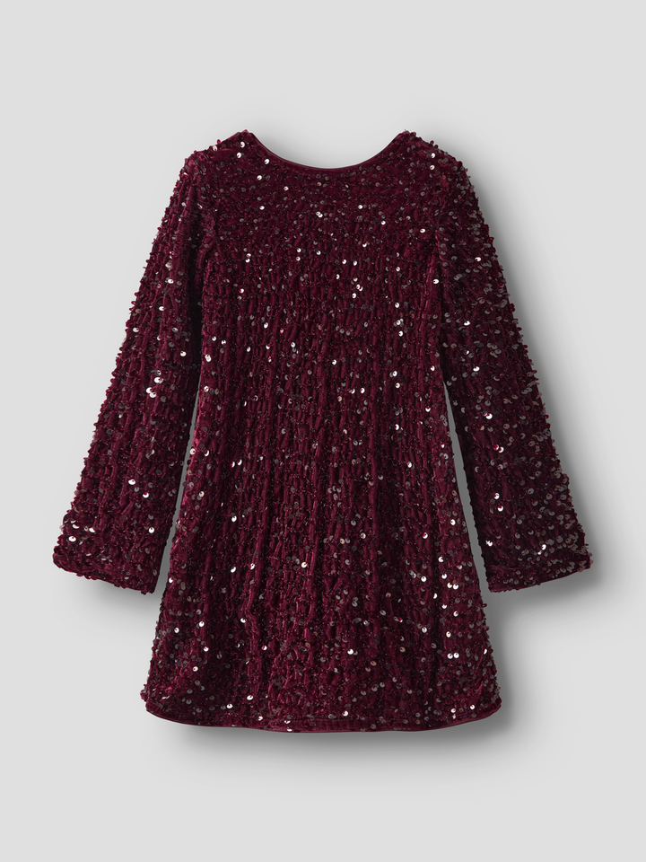 Nkfrusitta Ls Dress  Mørkelilla