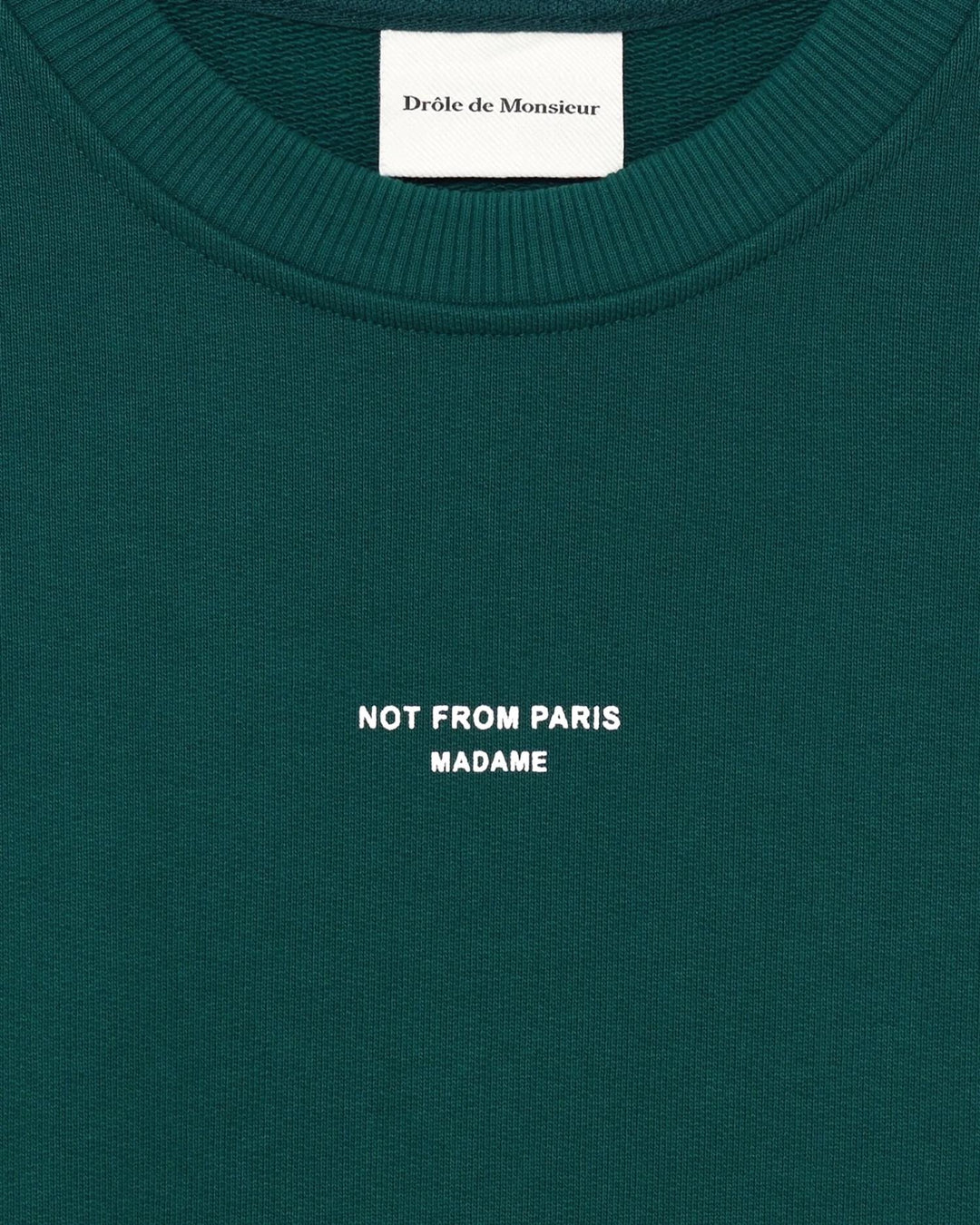 Classic Slogan Sweatshirt  Dark Green