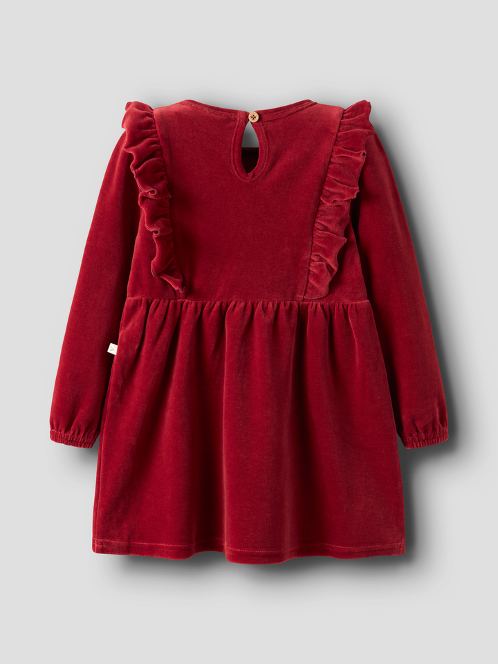 NMFSAGA SAG LS DRESS LIL  Mellomrød
