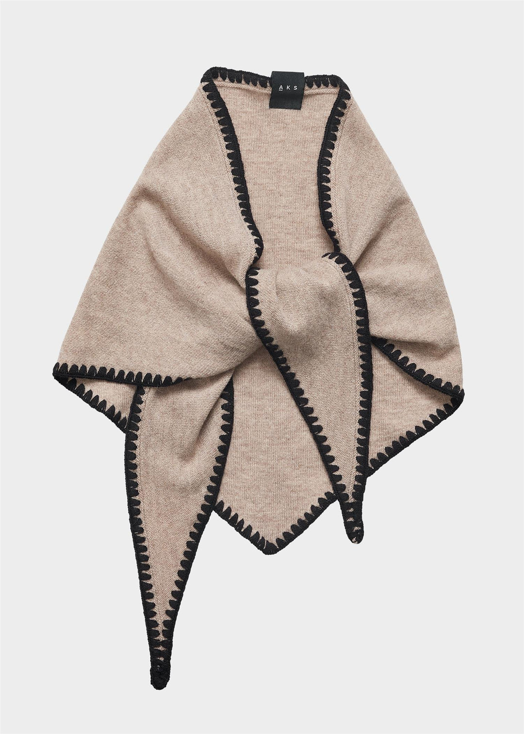 Mina Stitched Merino Scarf  Beach