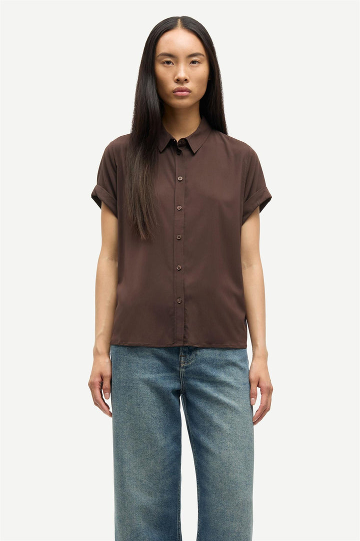 Majan Ss Shirt 9942  Black Coffee