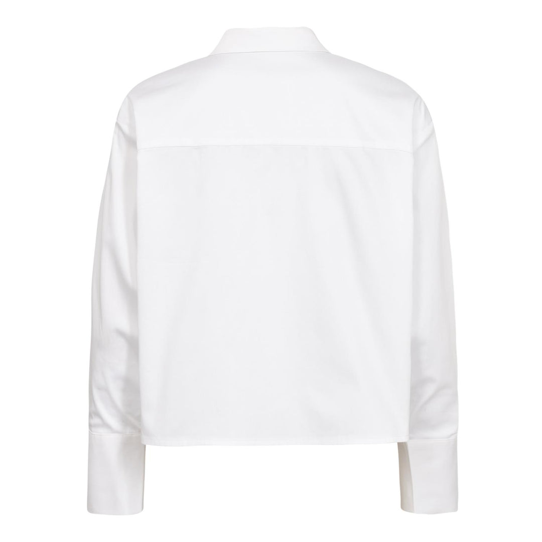 DaliaCC Sleeve Pleat Shirt White