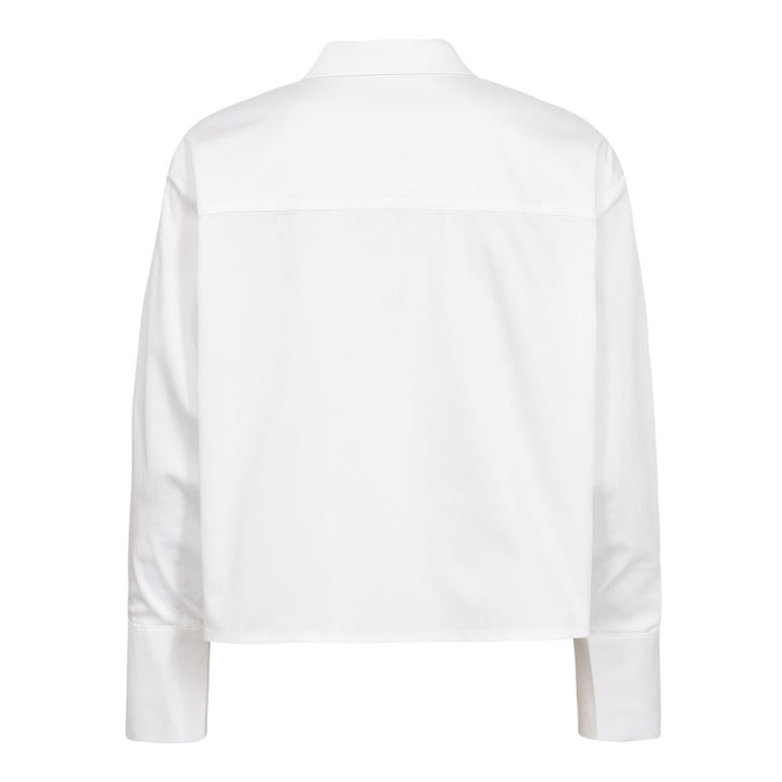 DaliaCC Sleeve Pleat Shirt White