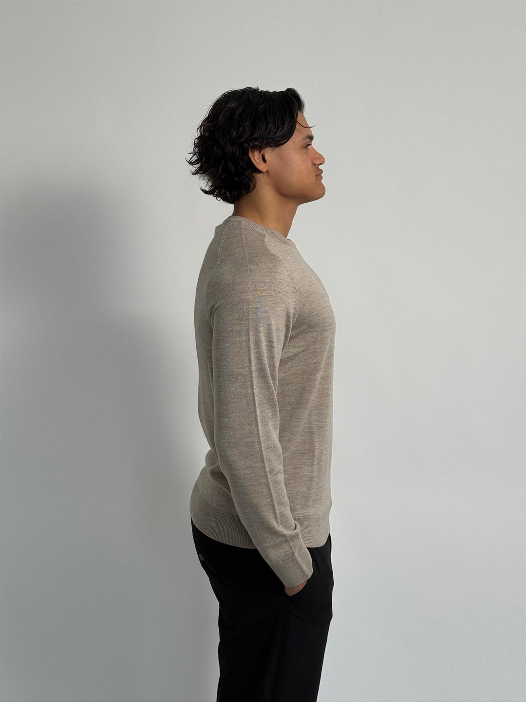 MERINO ONECK  Khaki