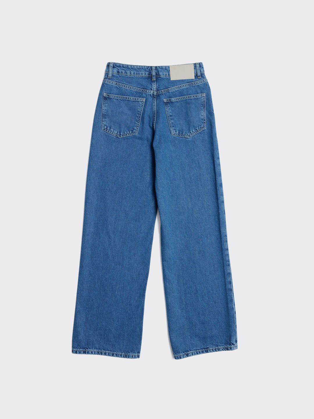 W Wide Jeans  Mid Blue