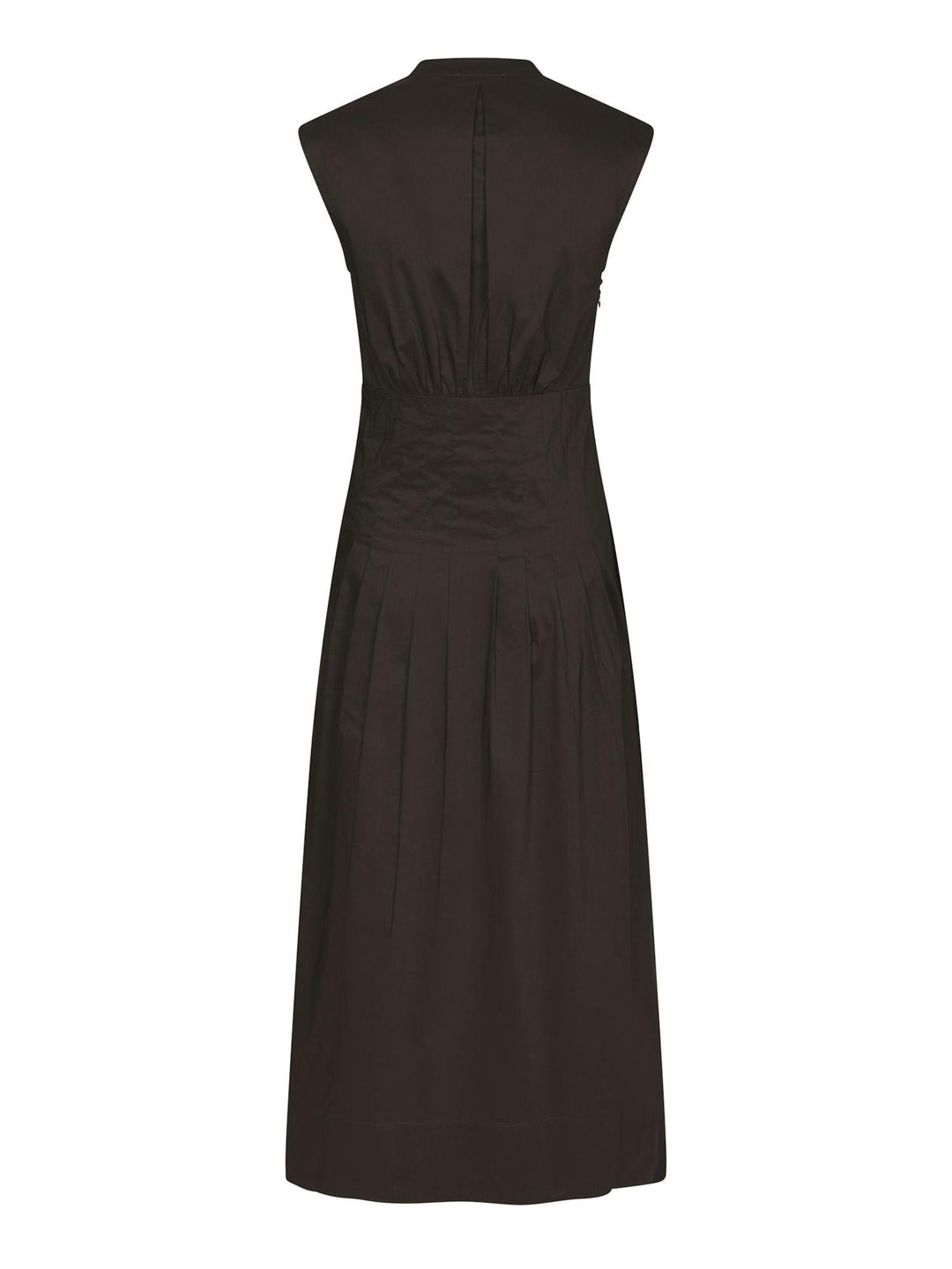 Irena Poplin Dress  Chocolate Brown