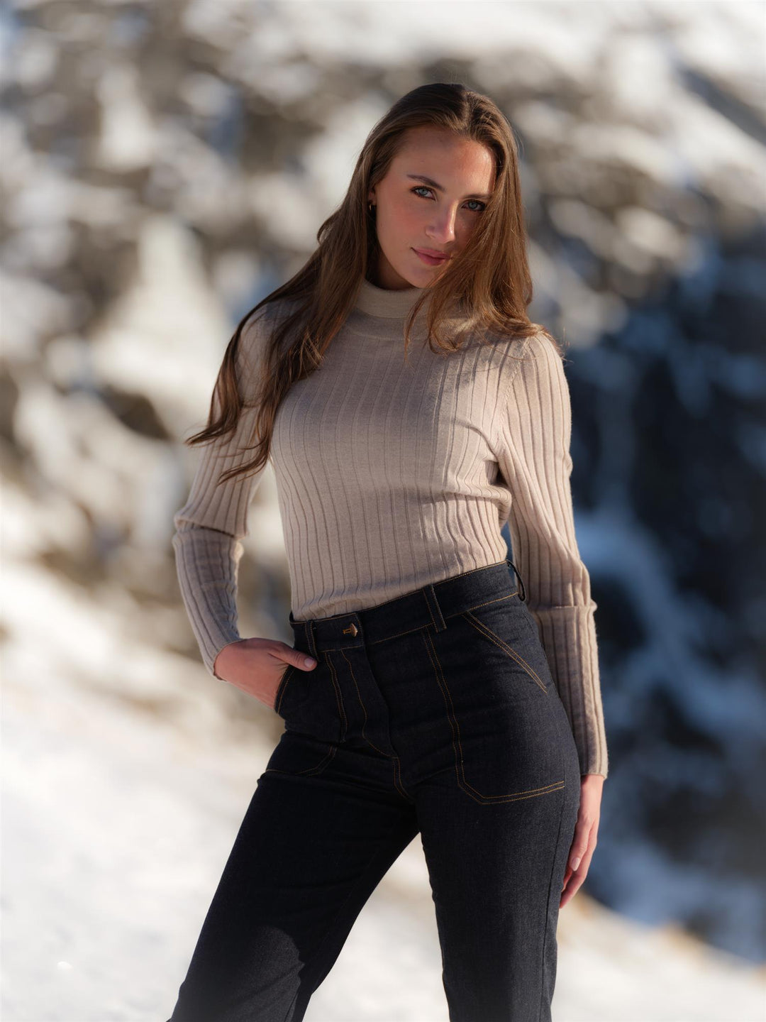 Feel Polo  Light Sand Melange