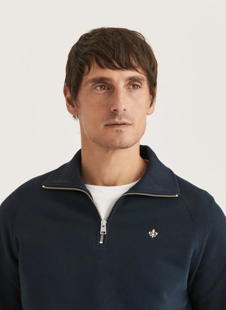 Maryon Half Zip Sweatshirt  Old Blue