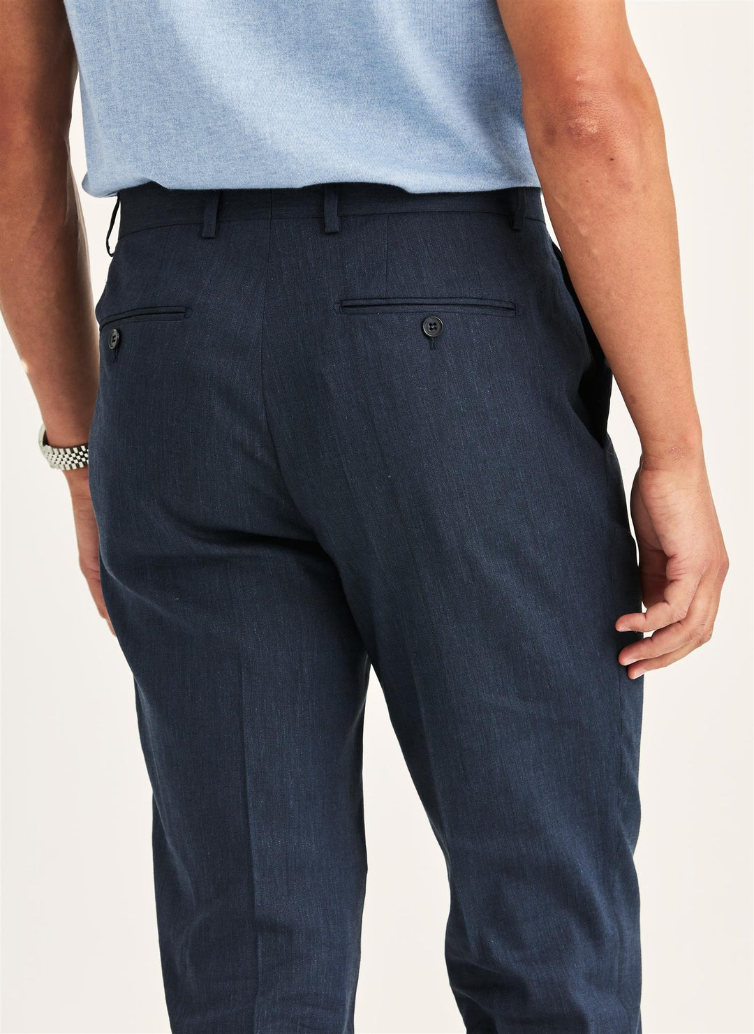 Jack Linen Suit Trouser  Navy