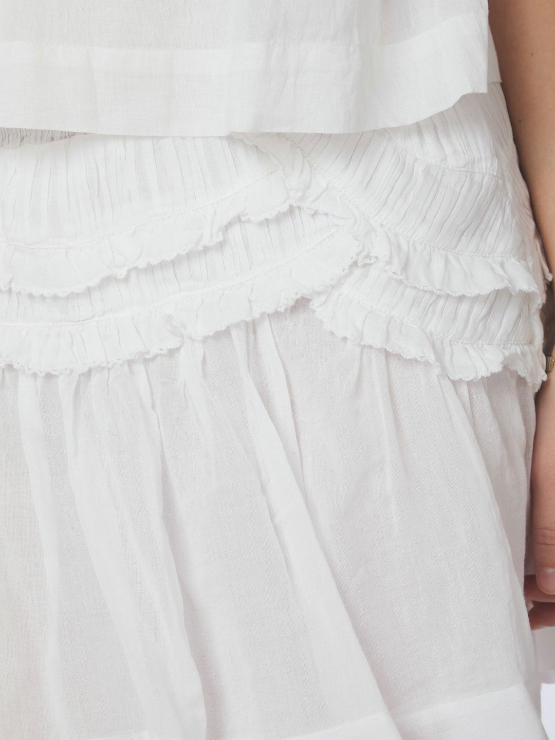 Maliah S Voile Skirt  White
