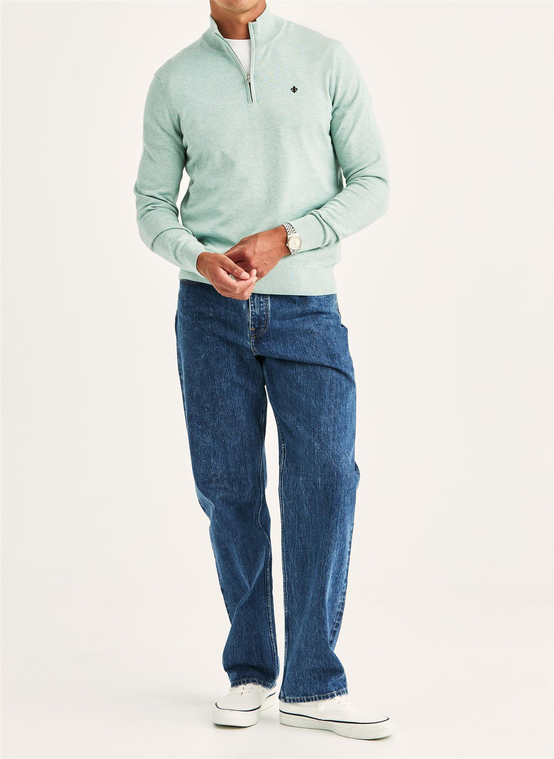 Riley Half Zip  Green