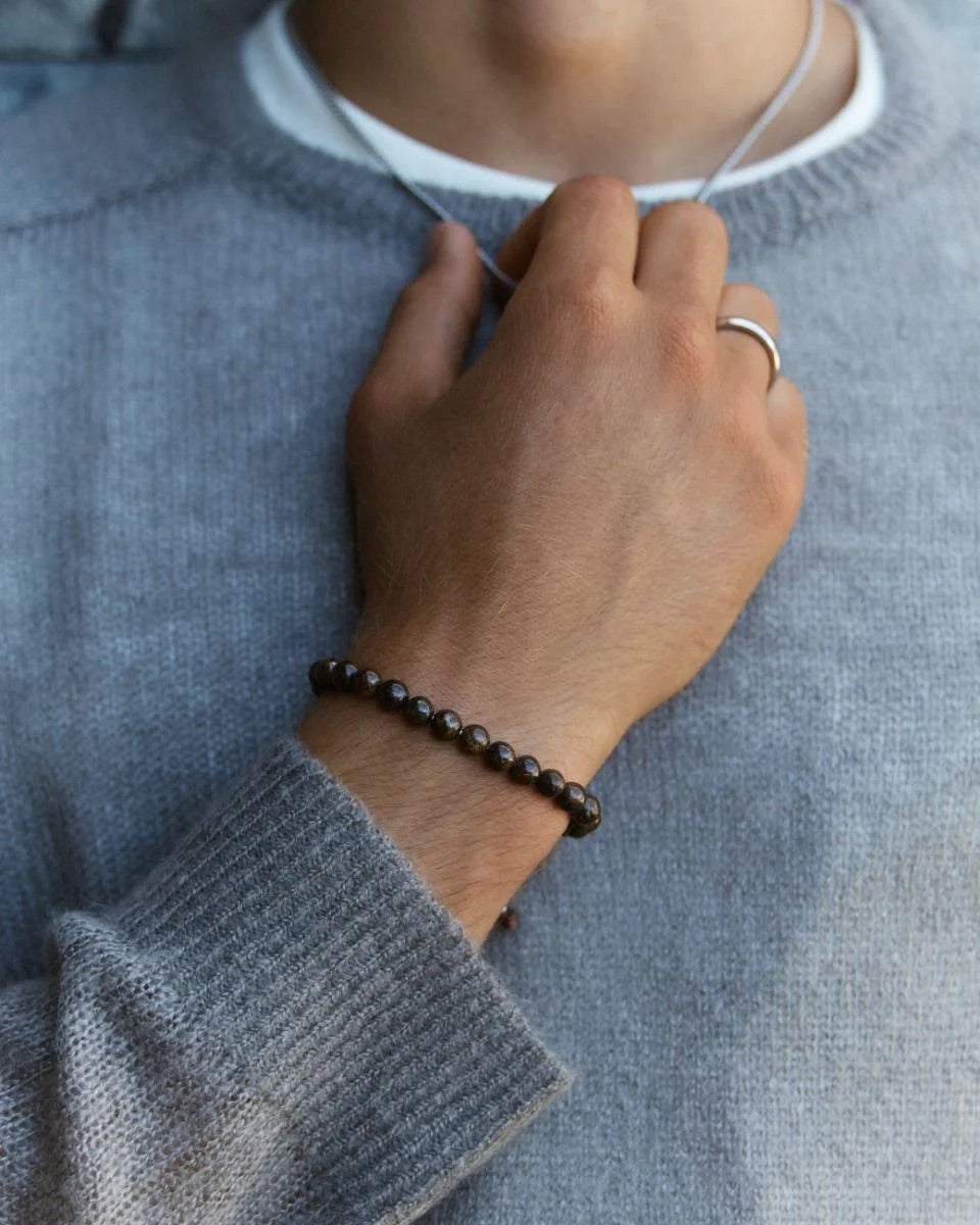 Avery Bracelet Brown Steel  Brown