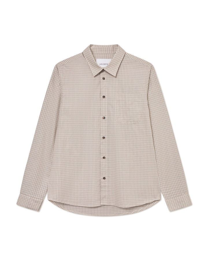 Kash Check Shirt  Ivory