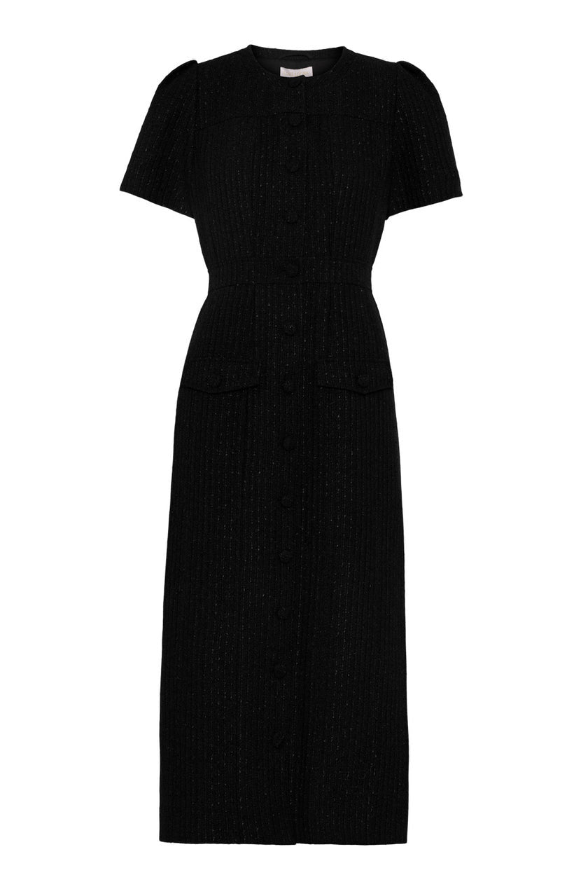 Stassie midi dress  Svart