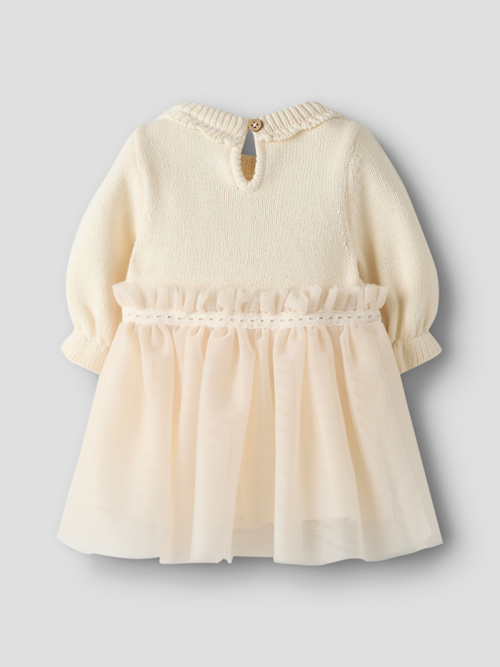 Sarina Ls Knit Body Dress Lil  Beige