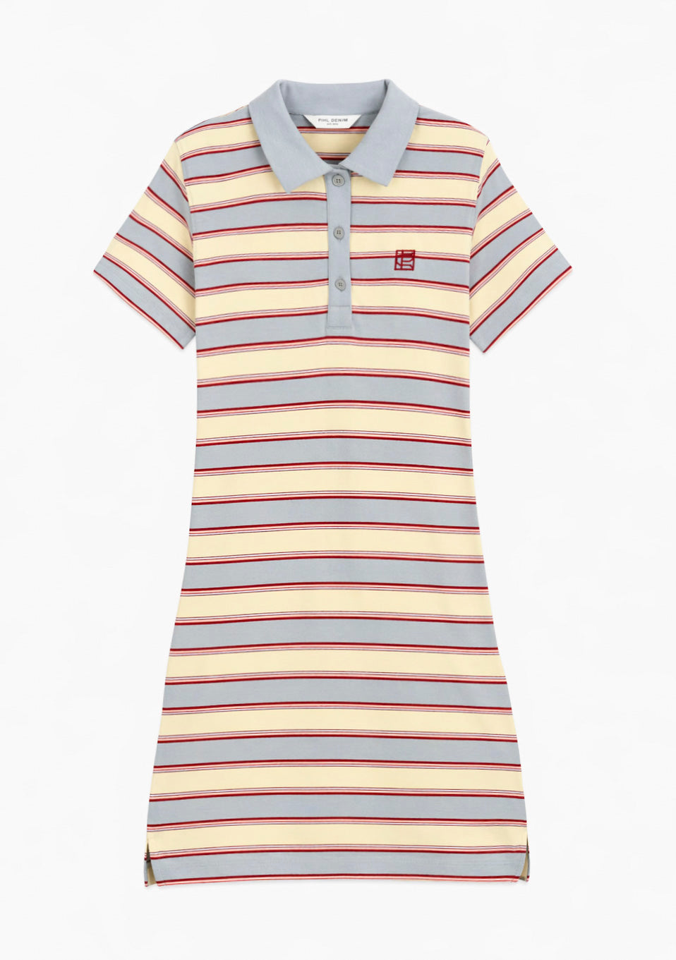 Emma Polo Dress  Ocean Stripe