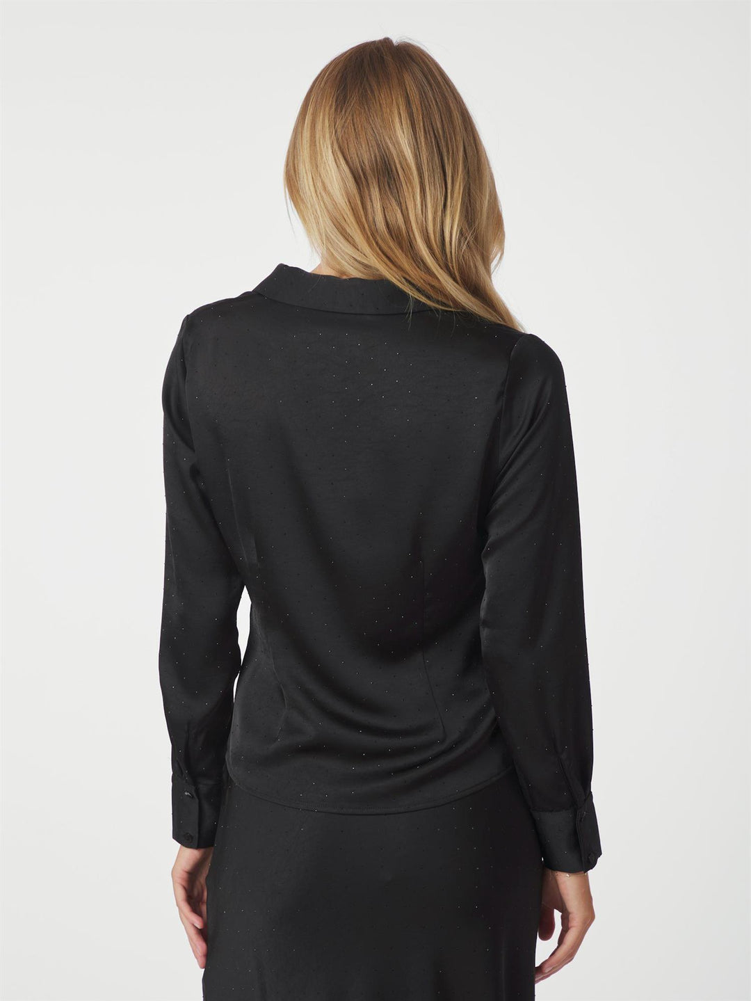 Christy Heavy Sateen Bedaz Shirt  Black