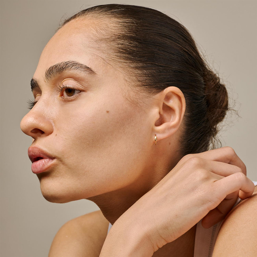 Hoops, Twistie Love  925S/Gp