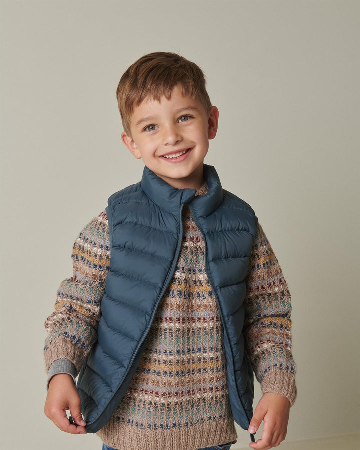 Oregon Waistcoat  Shaded Blue