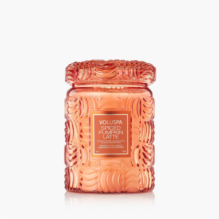 LARGE GLASS JAR  Spiced Pumpkin Latte