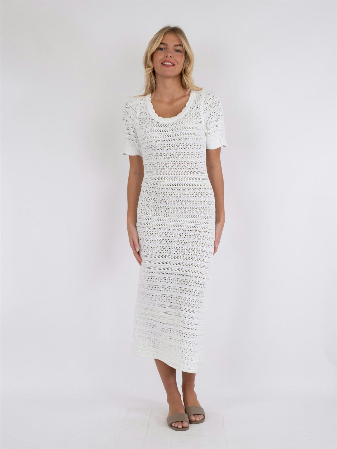 Eiko Knit Dress  Off White