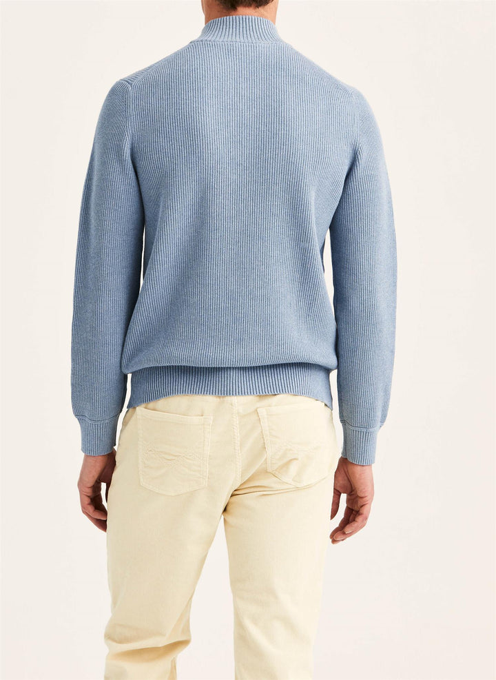 Colin Half Zip  Light Blue