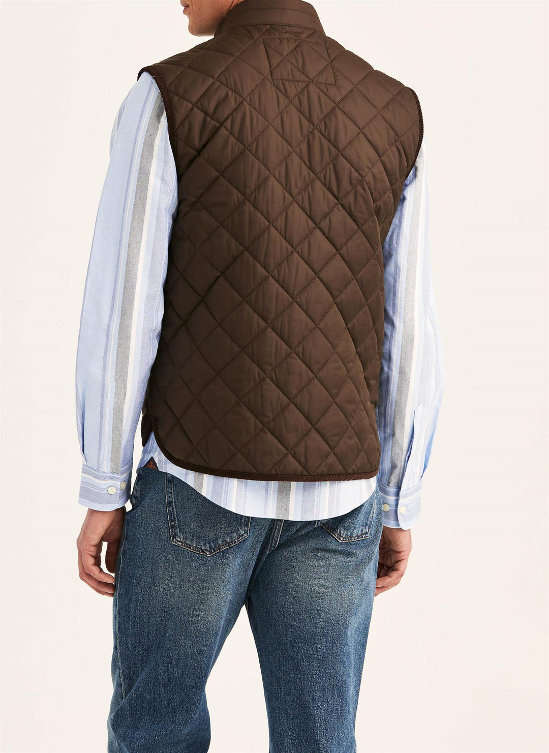 Teddy Quilted Vest  Brown