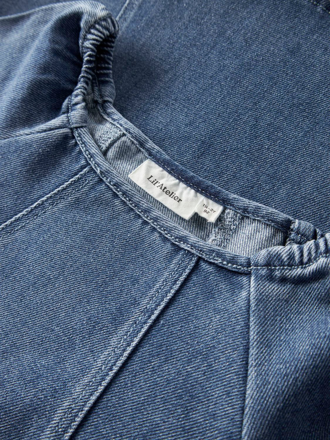 Obello Ls Loose Dnm Dress  Mørkeblå