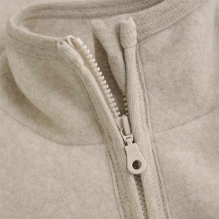 Jacket Cotton Fleece  Camel Melange