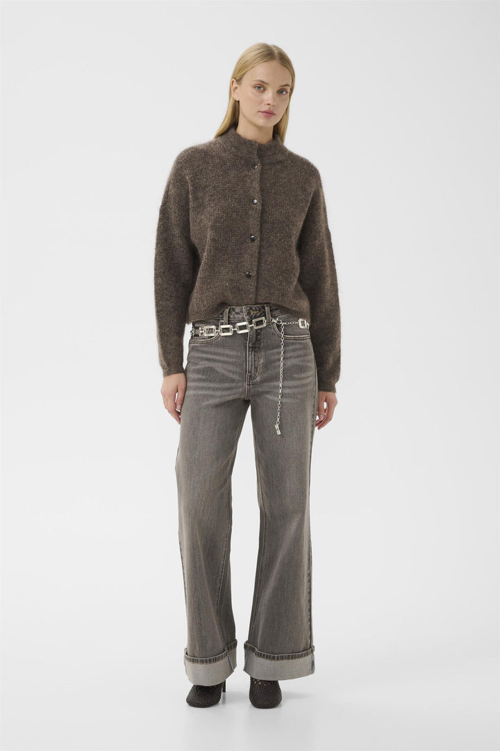 Debbie Cardigan  Chestnut Melange