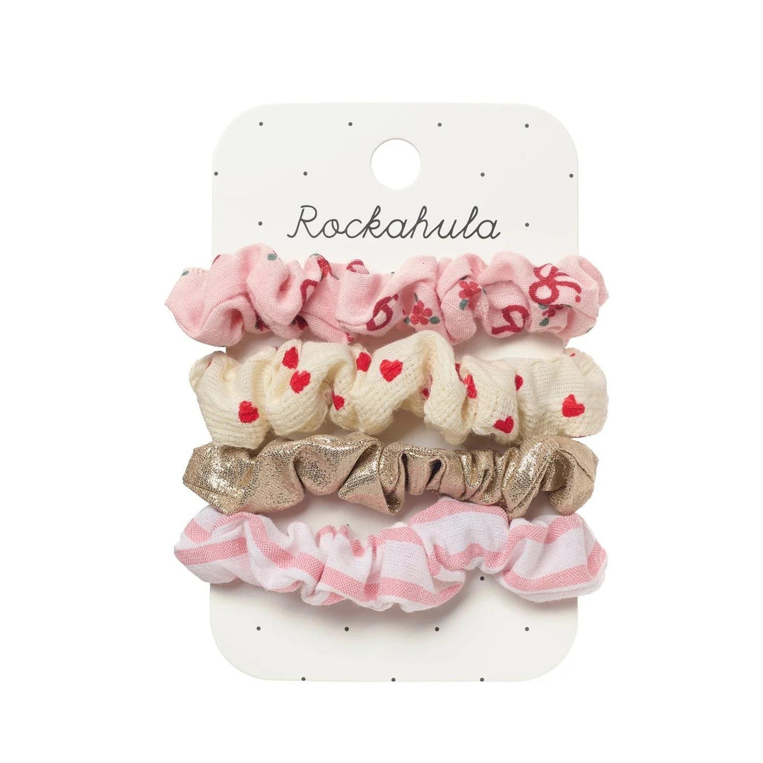 CUTSEY BOW SCRUNCHIE SET  Pink