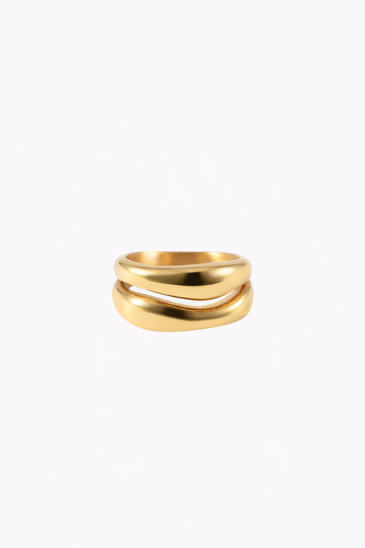 The Curved Ring  Gold