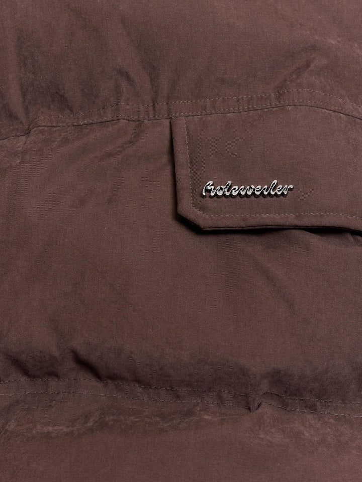 Steilia Brushed Down Coat  Brown