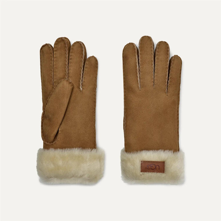 Sheepskin seamed glove  Chestnut