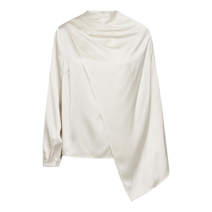 IdunCC Cape LS Blouse Off-White
