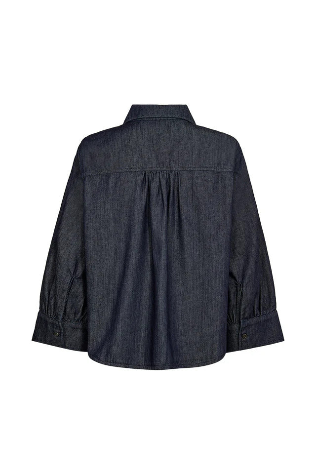 Key Hepburn 3/4 Shirt Wash Rinse Boston  Rinse Denim
