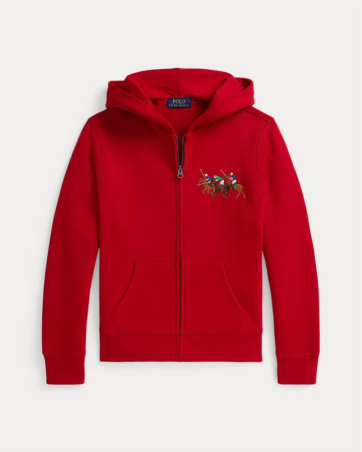 KNIT-PULLOVER-SWEATSHIRT  Red