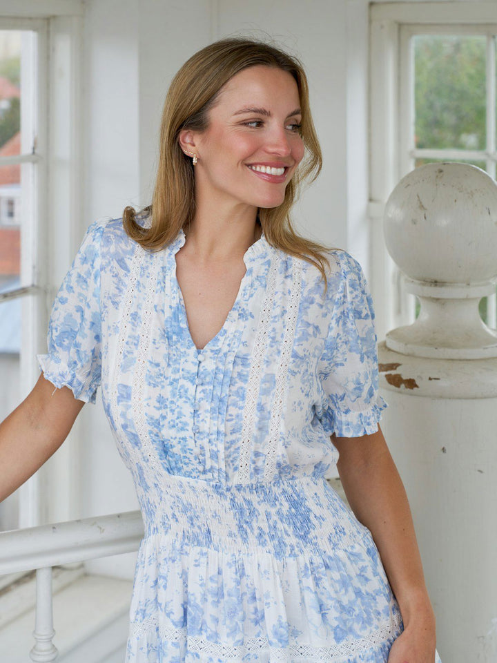 Constance Porcelain Dress  Light Blue