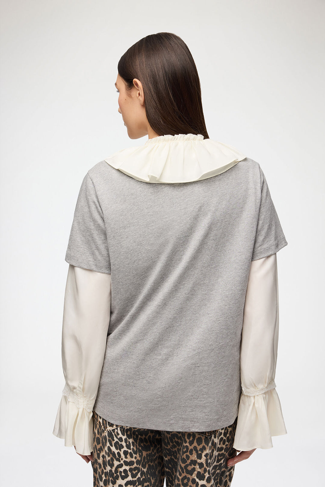 BASIC COTTON RELAXED T-SHIRT TEDDY FOREST  Paloma