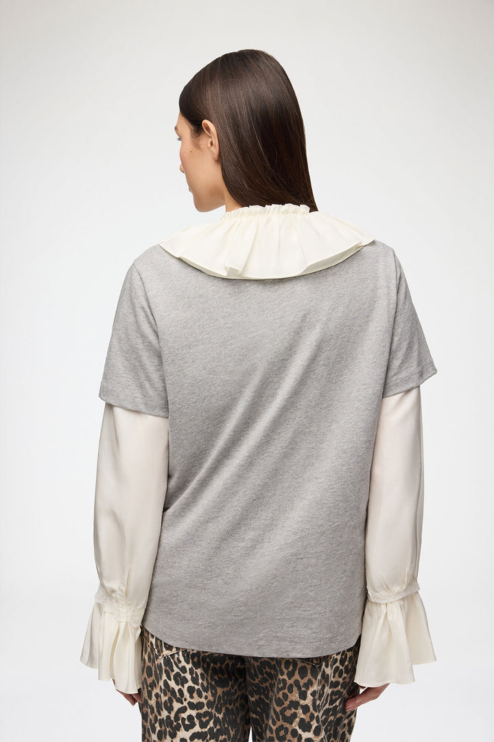 BASIC COTTON RELAXED T-SHIRT TEDDY FOREST  Paloma