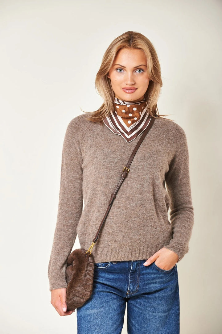 Noella Plush  Dk Brown